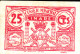 BILLETE LOCAL GUERRA CIVIL 25 CTS CONSEJO MUNICIPAL LINARES - Autres & Non Classés