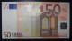 50 EURO J084A1 DRAGHI  Italy Italia Serie S  Perfect UNC - 50 Euro