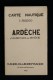 Canoë Kayak CARTE NAUTIQUE  ARDECHE D´ Aubenas Au Rhône   Canoë-Club De France 1930 - Nautical Charts