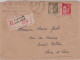 1933 - SEINE - ENVELOPPE RECOMMANDEE De FONTENAY Pour ST VALLIER - - 1932-39 Peace