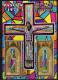 Ostern 1972 Kreuzigung Christi Äquatorial Guinea Block 7 Plus 8 O 2€ Ikone Kunstmuseum Burgos Hoja Art Sheet M/s Eastern - Theologians
