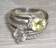 BAGUE FEMME ARGENT 925 TAILLE 52 DIAMETRE INTERIEUR 16.5 MM SERTIE PIERRES - Anillos