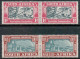 South Africa Scott 79/80 - SG80/81, 1938 Voortrekker Set In Bi-lingual Pairs MH* - Unused Stamps