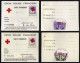 ERINNOPHILIE - CROIX ROUGE - DOUBS / 1959/1969 PONTARLIER 6 CARTES AVEC VIGNETTES / 3 IMAGES (ref 5494) - Red Cross