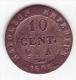 Napoléon Ier. 10 Cent à L'N Couronnée. 1808 A - - 10 Centimes