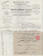 1906 - SEMEUSE PERFORE De VENOT FRERES (HORLOGERIE) Sur ENVELOPPE (AVEC FACTURE) De PARIS Pour ECUISSES - Lettres & Documents