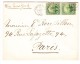 Brief Port Au Prince 23.5.1891 Mit Paar Grün Scott#24 Nach Paris Transit-Stempel New-York - Haïti