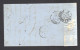 FRANCE N° 21 Paire Obl. S/Lettre Entiére GC 3218 Roubaix - 1862 Napoleon III