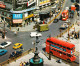 London:  AUSTIN 1100 & MINI, FORD CAPRI,  AEC DOUBLE-DECKER BUS, COMMER VAN  Etc. - Piccadilly Circus - Toerisme