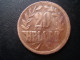 DOA  1916 EMERGENCY TABORA COINS 20 HELLER COPPER TYPE B - B . - Afrique Orientale Allemande