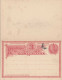 GUATEMALA 1897 - 2 X 3 Centavos Ganzsache ** Auf Doppelkarte (3 Scan) - Guatemala