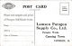LAMSON PARAGON SUPPLY CO LTD, CANNING TOWN. ADVERT CARD - Advertising