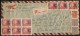 SI53D Cina China Chine Busta REGISTERED AIRMAIL COVER SHANGHAI TO WASHINGTON - INTEREST FRANKING Chiang Kai-shek  1946 - 1912-1949 Repubblica