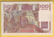 BILLET FRANCAIS - 100 Francs Jeune Paysan 1.10.1953 Filigrane Inversé SUP - 100 F 1945-1954 ''Jeune Paysan''