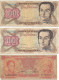 3 Niet Zo Frisse Banknoten 5+100+100 Bolivares - Venezuela