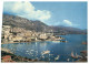 (PF 111) Port Of Monaco - 1950's + SAS Prince Reinier And Princess Grace Of Monaco Stamps At Back Of Card - Hafen