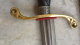 Delcampe - Dague-épée XIX Lame Damas - Armes Blanches
