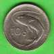 MALTA - 1986 -  10 Cents - KM 76 - Fish Poisson Pesce   XF Coin - Malte