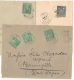 PARIS DEPART Sur 2 Devant Et Une Enveloppe SAGE. - 1876-1898 Sage (Tipo II)