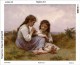 New Tapestry, Gobelin, Picture, Print, Bouguereau, Girls, Children - Other & Unclassified