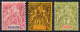 REUNION 1892 - Yv.42-44 (top Values) MH- MLH (traces De Charniere) Perfect (VF) - Ungebraucht