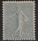 SEMEUSE - 1921 - YVERT N°161 ** VARIETE IMPRESSION RECTO-VERSO - COTE DALLAY = 315 EUROS - Ungebraucht