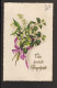 AK Viele Herzliche Pfingstgrüße 1920 Ortskarte Frankfurt Mit Briefmarke DR.Mi.Nr.110, 2 Bilder - Pentecostés