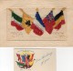 CPA 622 - MILITARIA - Carte Brodée Militaire - Guerre 1914 /18 - Drapeaux 1914 / 1915 - Bestickt