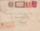 ALGERIEN 1946? - 4 Fach Frankierung Auf R-Brief Von Constantine > Rep.Bougie ? - Briefe U. Dokumente