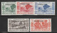 NOUVELLES-HEBRIDES - 1953 - YVERT TAXE N° 26/30 * MLH - COTE = 37 EUROS - Unused Stamps