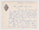 MEKNES 8 DÉCEMBRE 1956 CARTE 19 ème CORPS D´ARMÉE LÉGION ÉTRANGERE - LOGO GAUFRÉ - V° Dessin E. JAUBERTIE - 2 Scans - - Documentos