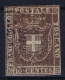 Italy  Toscana 1860  Sa 19, Mi. 19 B Used Obl. Dark Brown - Toscane