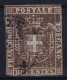 Italy  Toscana 1860  Sa 19, Mi. 19 B Used Obl. Dark Brown - Toscane