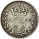 Monnaie, Grande-Bretagne, Victoria, 3 Pence, 1891, TTB, Argent, KM:758 - Otros & Sin Clasificación