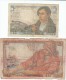 France #98a &amp; #100a, 5- And 20-franc 1942/43 Banknotes Currency - 5 F 1943-1947 ''Berger''