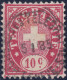 Heimat GE GENEVE B.d.T. 1885-01-05 Telegraphen Voll-Stempel Auf 10 C. Telegraphen-Marke - Télégraphe