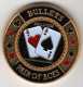 Poker Card-Guard : Protects The Cards In Your Hand : Bullets Pair Of Aces Hold'em - Casino