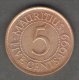 MAURITIUS 5 CENTS 1999 - Maurice