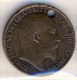 MONNAIE ANGLAISE  EDOUARD VII # FARTHING 1903 # PERCEE - Other & Unclassified