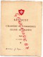 SUISSE - MENU BANQUET DE LA CHAMBRE DE COMMERCE SUISSE EN FRANCE- 30 AVRIL 1921- M. G. AYDER - Menus