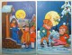 LOT 2x LITHO Meme Llustrateur Boriss ? Taylor ? Fille Fillette Garcon Patins Glace Visite Grosse Lune Humanisé Souriante - Humorvolle Karten