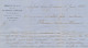 749/22 - Lettre TP France Ambulant Strasbourg à Paris 1863 Vers ANTHEE Belgique - Verso France Par Ambt MIDI 2 - Bureaux De Passage