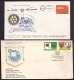 LOT 4 LETTRES ROTARY INTERNATIONAL- INDE- LETTRES ILLUSTRÉES- CAD DE 1980- 1981- 1987- 2 SCANS - Rotary, Lions Club