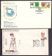 LOT 4 LETTRES ROTARY INTERNATIONAL- INDE- LETTRES ILLUSTRÉES- CAD DE 1980- 1981- 1987- 2 SCANS - Rotary, Lions Club