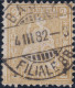 Heimat BS Basel Filiale B.B. 1882-03-04 Auf Zu#44 2Rp Sitzende Helvetia Faserpapier - Oblitérés