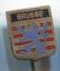 BRUGGE - Brugges, West Flanders, Belgium, Enamel, Old Pin, Badge - Cities