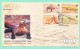 C09005 - Indonesia / First Day Cover (2000) Jakarta: WWF - Varanus Komodoensis (2x National FDC !) - Briefe U. Dokumente