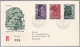 Liechtenstein 1959-IV-15 Vaduz FDC R-Brief Nach Bern - Storia Postale