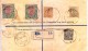 INDIA USED IN BURMA - 1936 REGISTERED POSTAL ENVELOPE BOOKED FROM ZIGON FOR INDIA, USE OF ADDITIONAL INDIAN STAMPS - Burma (...-1947)