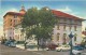 220611-New Mexico, Albuquerque, Post Office & Federal Building, 1950s Cars, Curt Teich No 8B-H1282 - Albuquerque